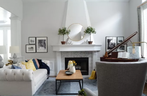 Transitional living room Interior Design – Design Corner | Design ...